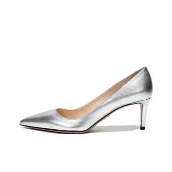 PRADA Slim Heel High Heels 6.5cm Women's Silver