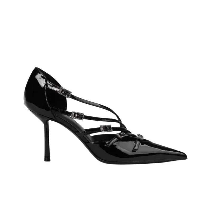 Le Silla Scarlet Slim Heel High Heels 12cm Women's Black-1