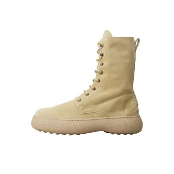 TOD'S W. G. Ankle Boots Women's Beige Yellow