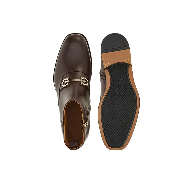 FERRAGAMO Ankle Boots Men's Brown-5