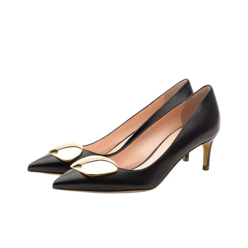 Rupert Sanderson Slim Heel High Heels 6cm Women's Black-2