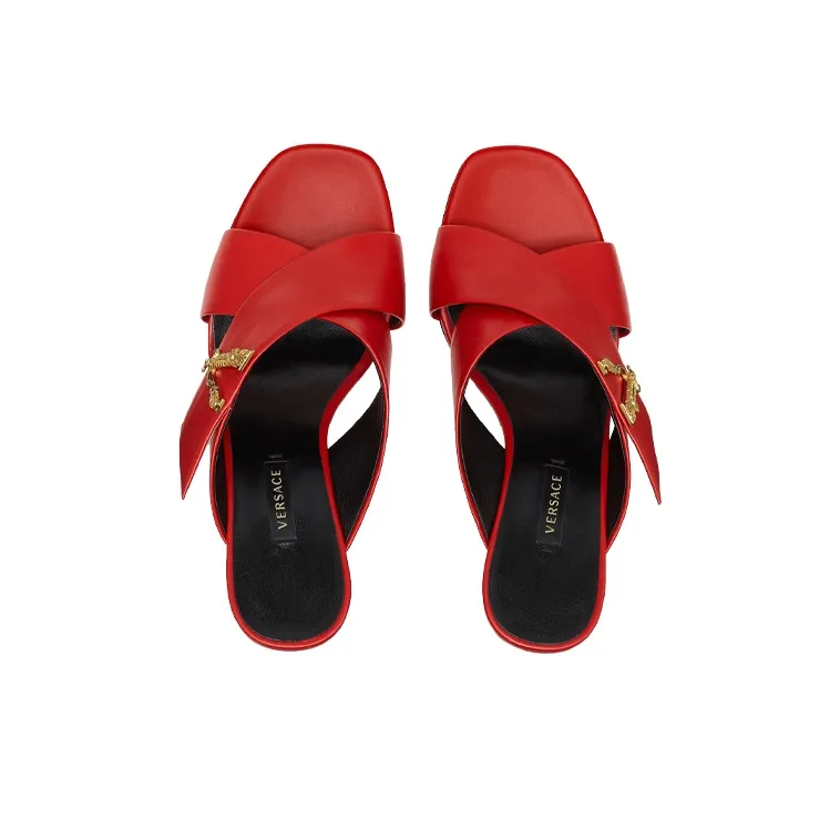 VERSACE High Heels Women's Red-3
