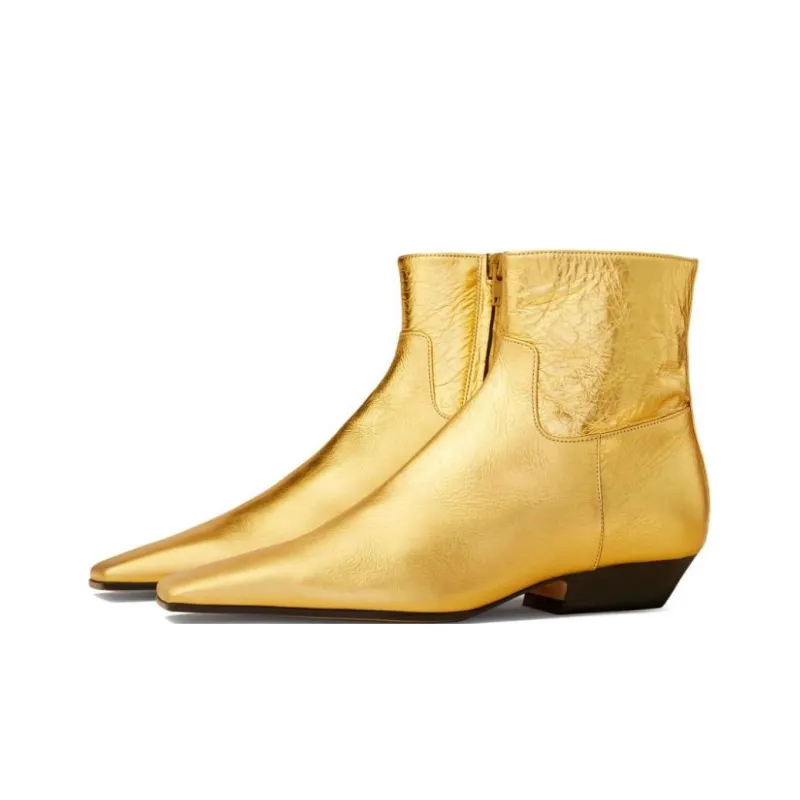 KHAITE Marfa Leather Ankle Boots Women's-2