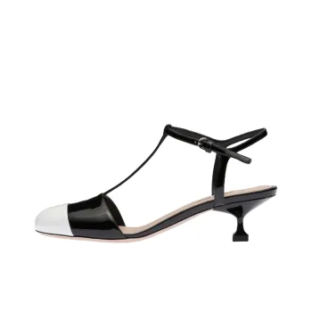 MIU MIU Killer Slim Heel High Heels Women's Black White
