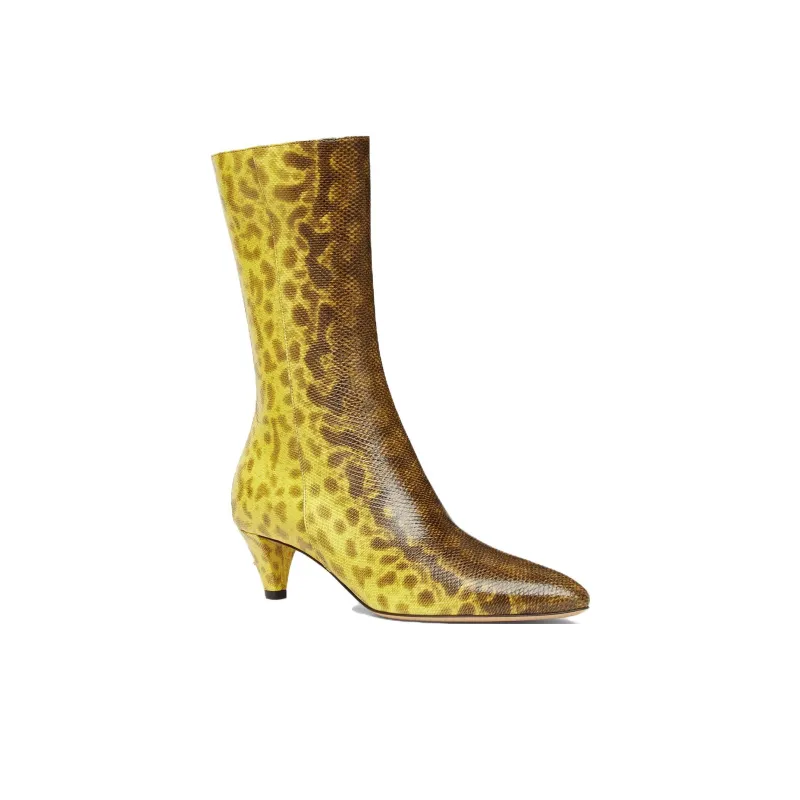 FENDI Ankle Boots 4.5cm Women's Yellow-1