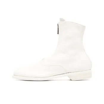 GUIDI Round toe Leather Boots