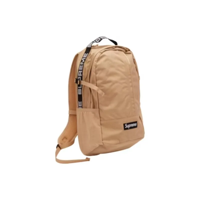 Supreme SS18 Polyester Backpack Regular Unisex Khaki-1