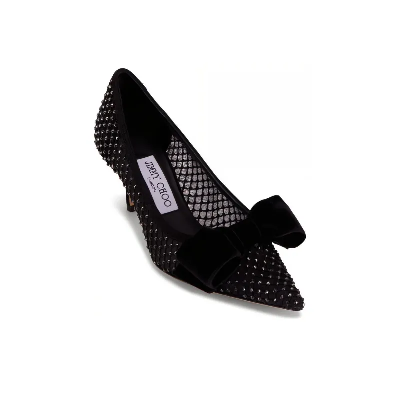 Jimmy Choo LOVE Slim Heel High Heels 6.5cm Women's Black-3