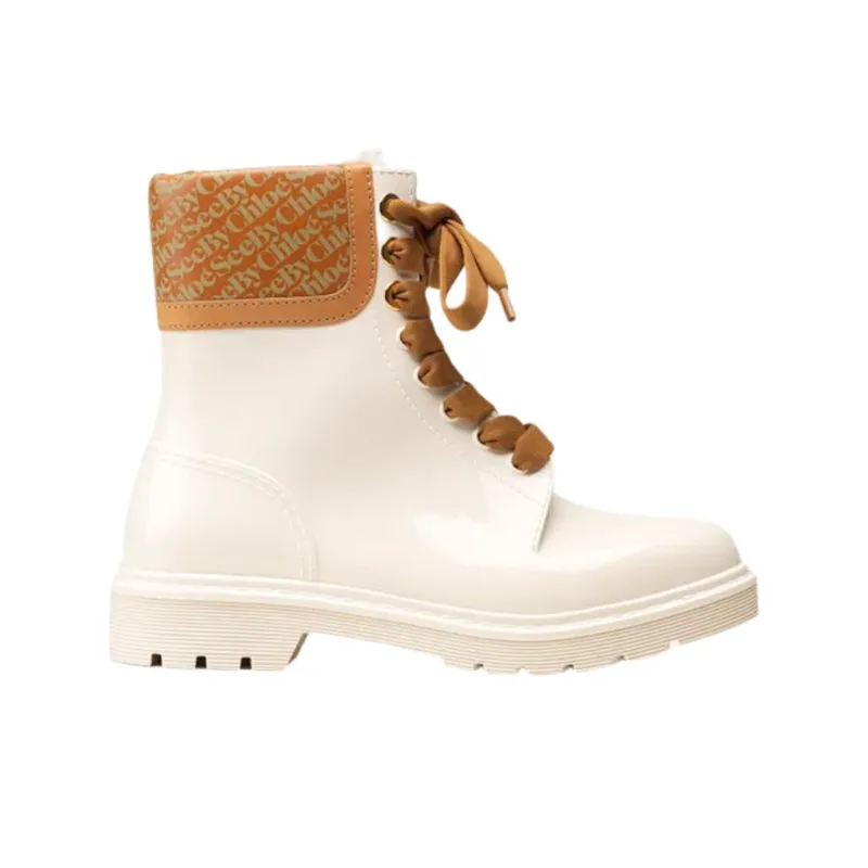 See By Chloe Florrie Ankle Boots Women's White-1
