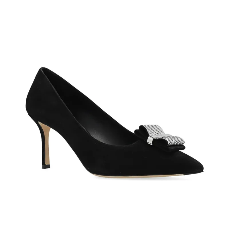 Ferragamo High Heels Women's Low-Top Black-1
