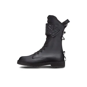 FENDI Women's Leather Lace Up Boot 'Black'