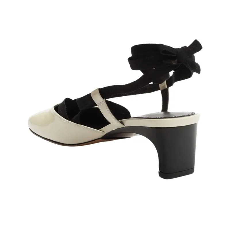 Schutz Amarie Irregular Heel High Heels 5cm Women's White-4