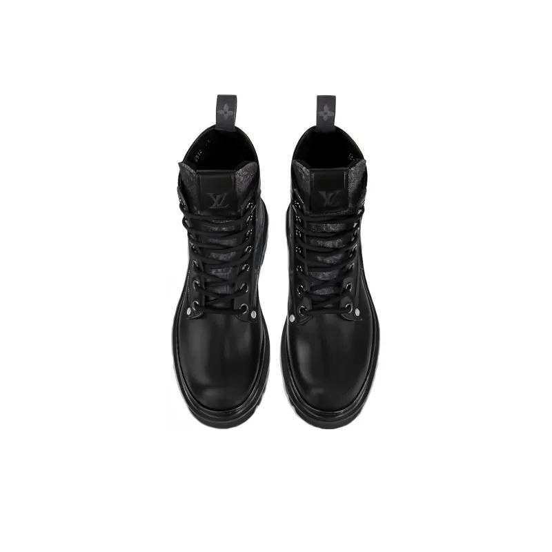 LOUIS VUITTON Fat Ranger Boots 'Black With Monogram'-2