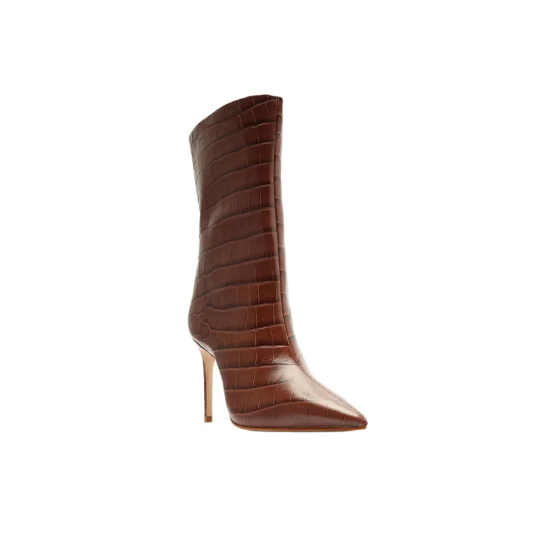 Schutz Mary Ankle Boots 10cm Women's Brown-2