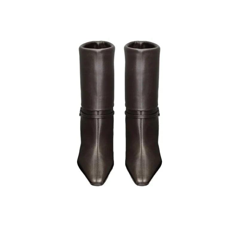 SAINT LAURENT Niki Logo Detailed Ankle Boots Women's-3