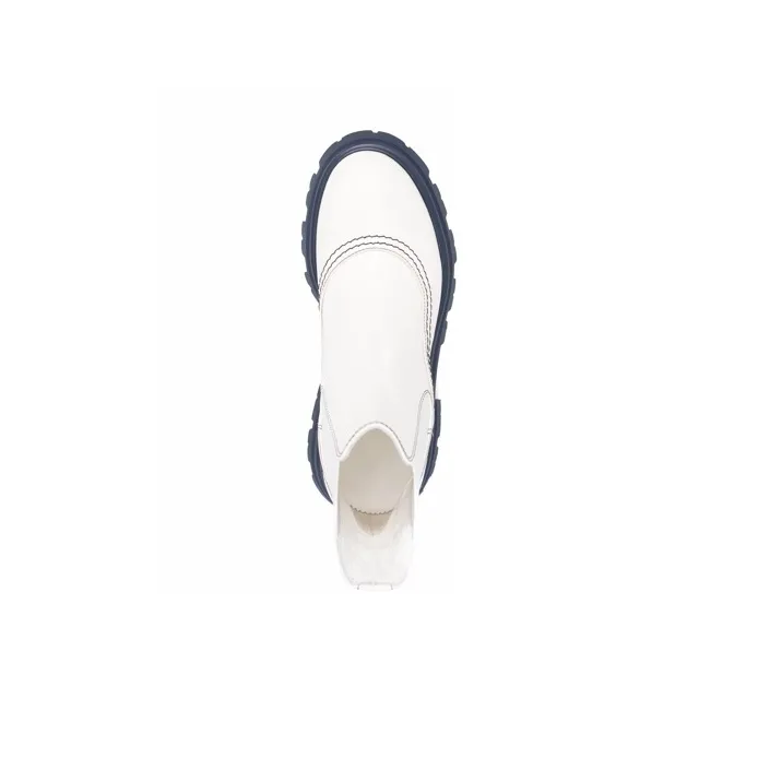 Alexander McQueen Wander Chelsea Boot White Navy Women's-3