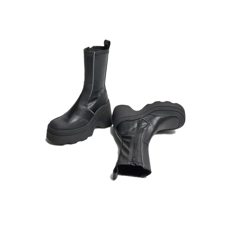 MIISTA Ankle Boots 10cm Women's Black-2