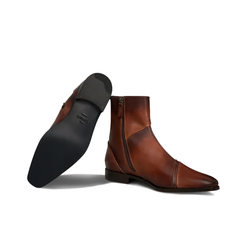 BERLUTI Ankle Boots Men's Brown-4