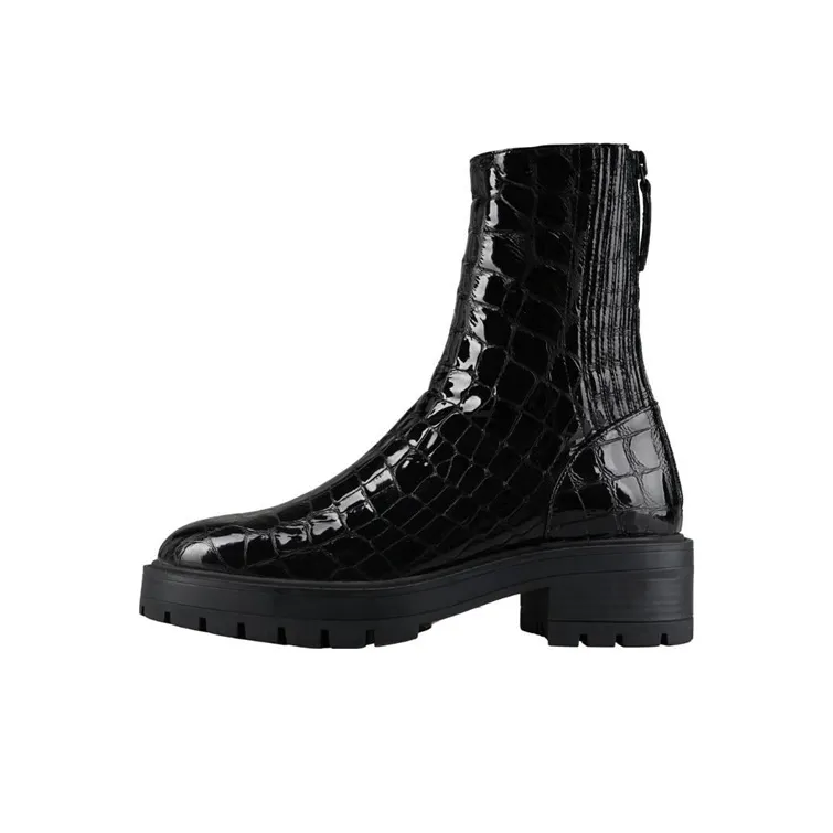 AQUAZZURA Crocodile-effect Boots-0