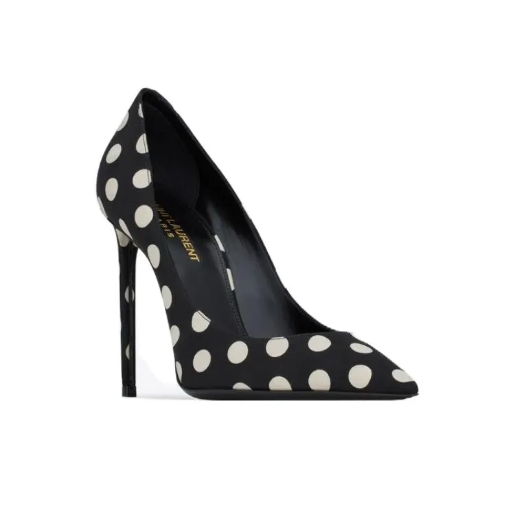 SAINT LAURENT Zoe 105mm Polka Dot-print Pumps-2