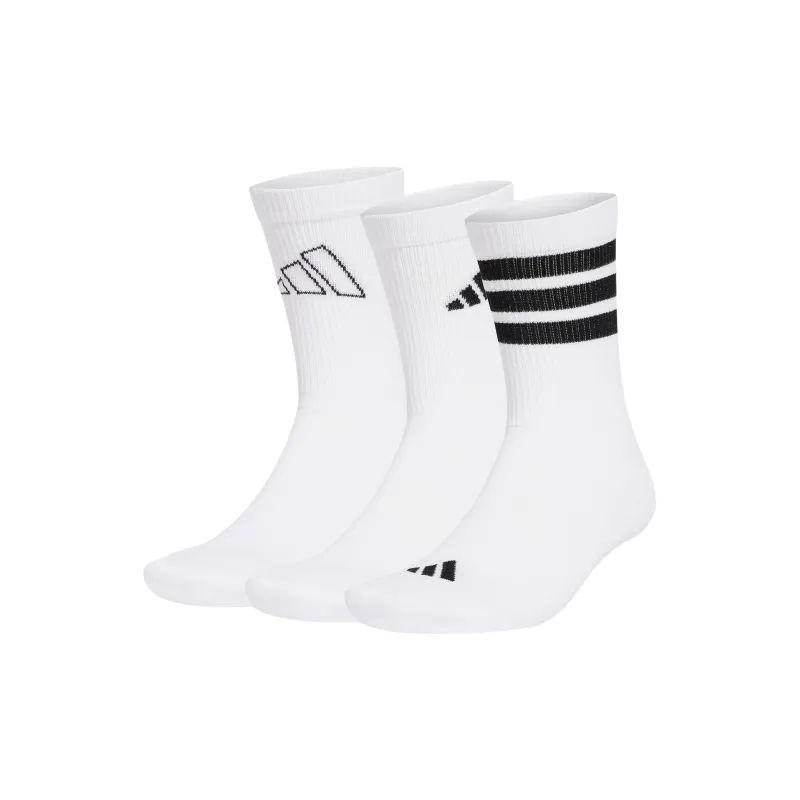 Adidas Mid Calf Socks Unisex 3 Pack White/Black-0
