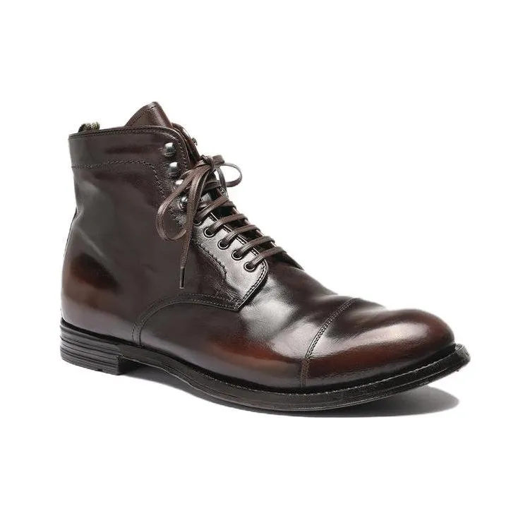 Officine Creative Anatomia Ankle Boots Men's Dark Brown-2