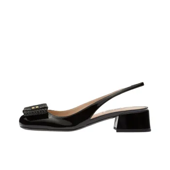 MIU MIU Block Heel High Heels Women's Black