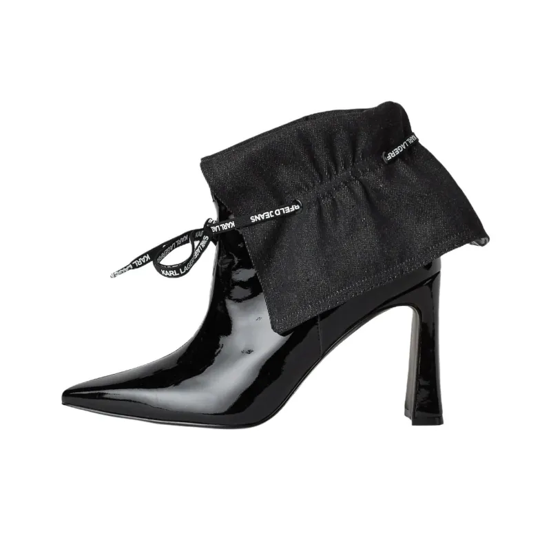KARL LAGERFELD / Karl Lagerfeld Jeans Panache Leather Ankle Boots Women's-0