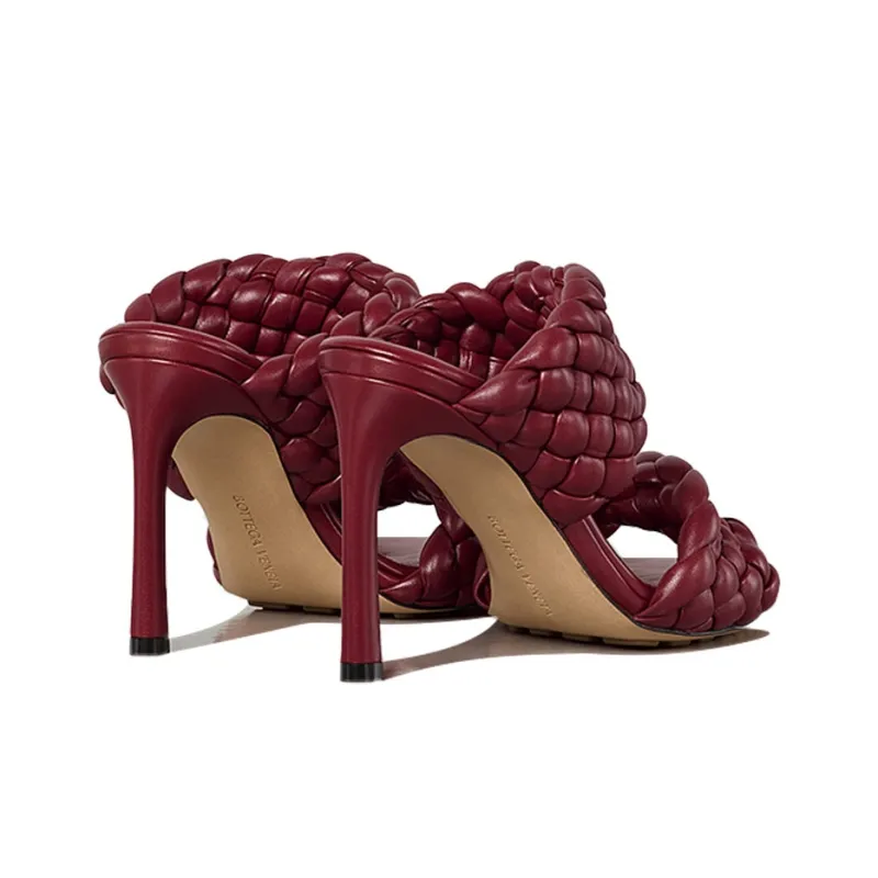 Typing Tutor Bottega Veneta Sandals Blue Bottega Veneta High Heels