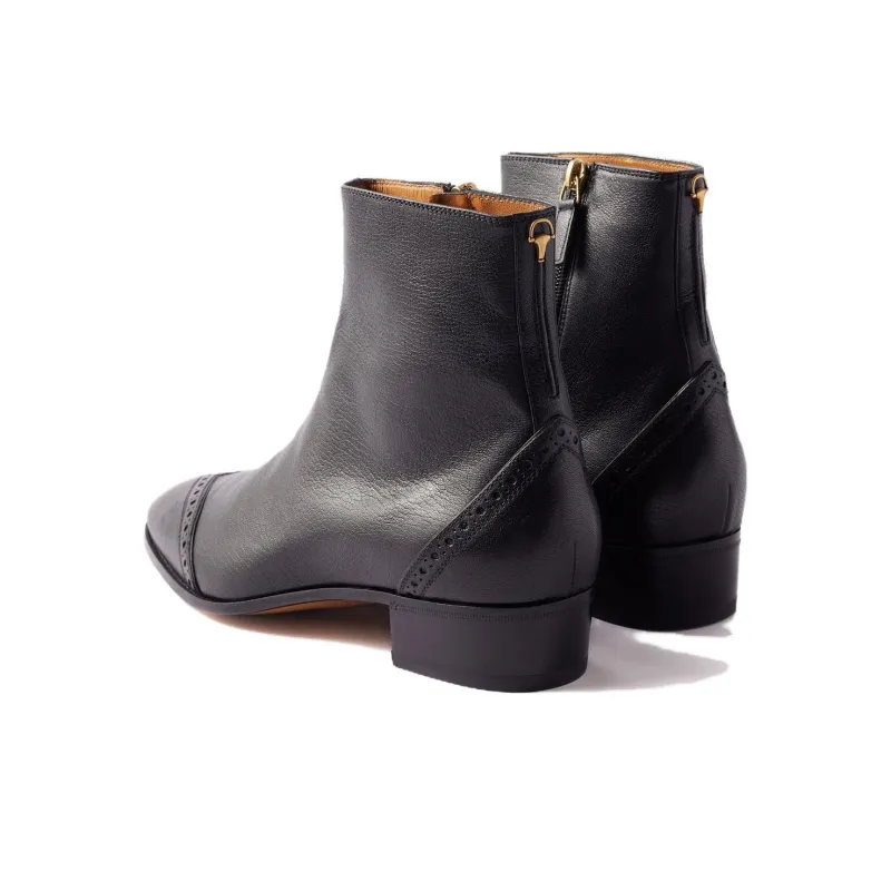 GUCCI Ankle Boots Men Black-2