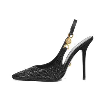 VERSACE Medusa '95 Crystal Slingback Pumps