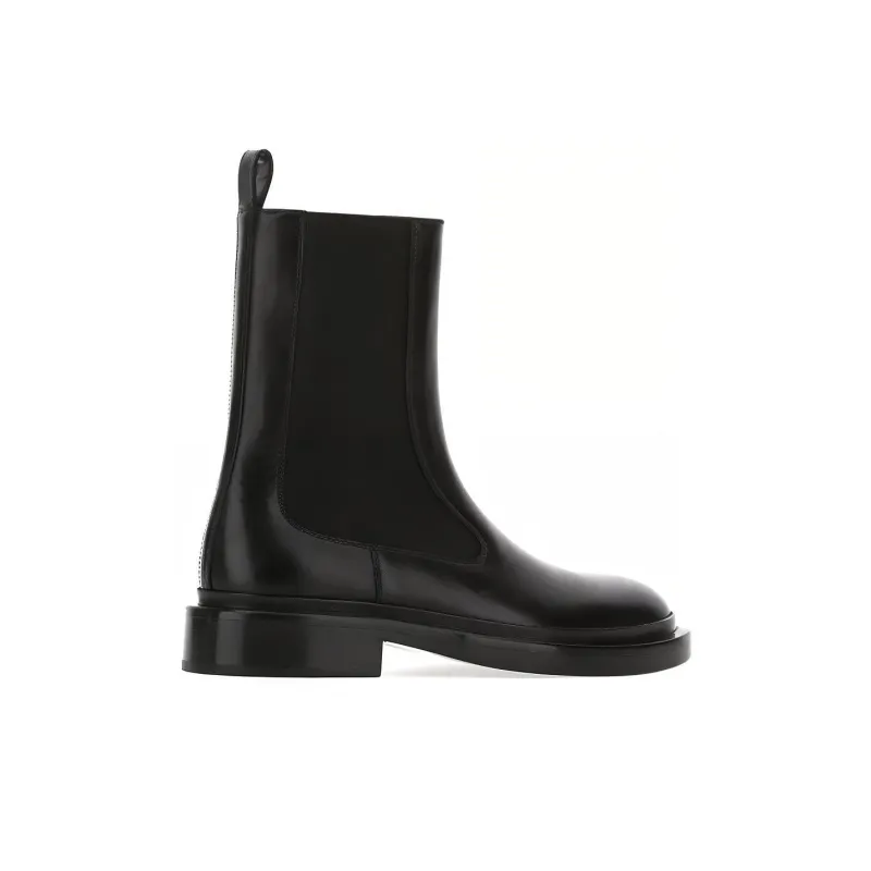 JIL SANDER Short Chelsea Boots Women's Black-3
