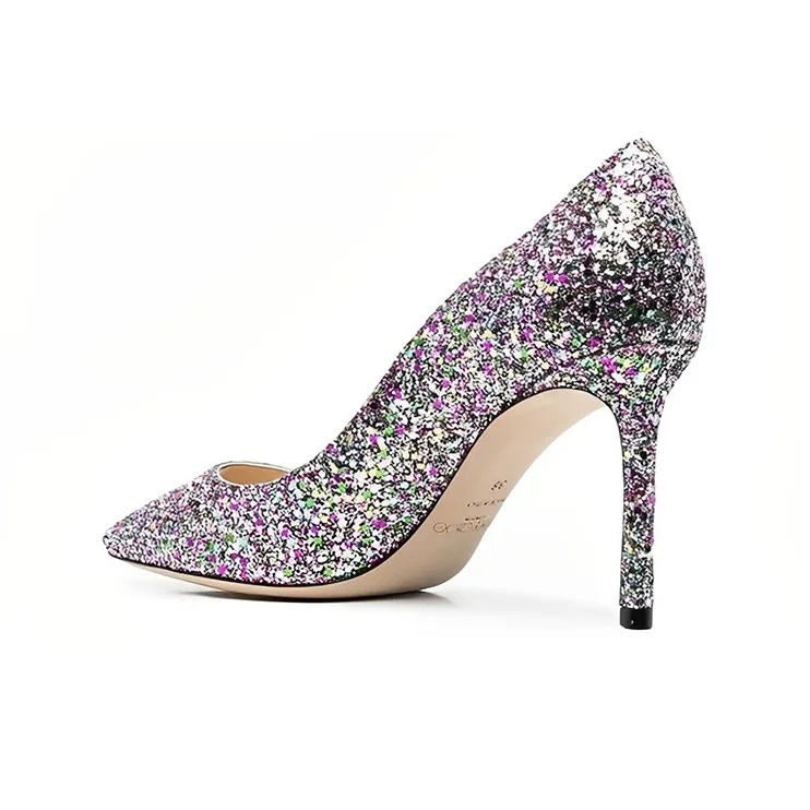 Jimmy Choo ROMY Slim Heel High Heels Women's Multicolor-3