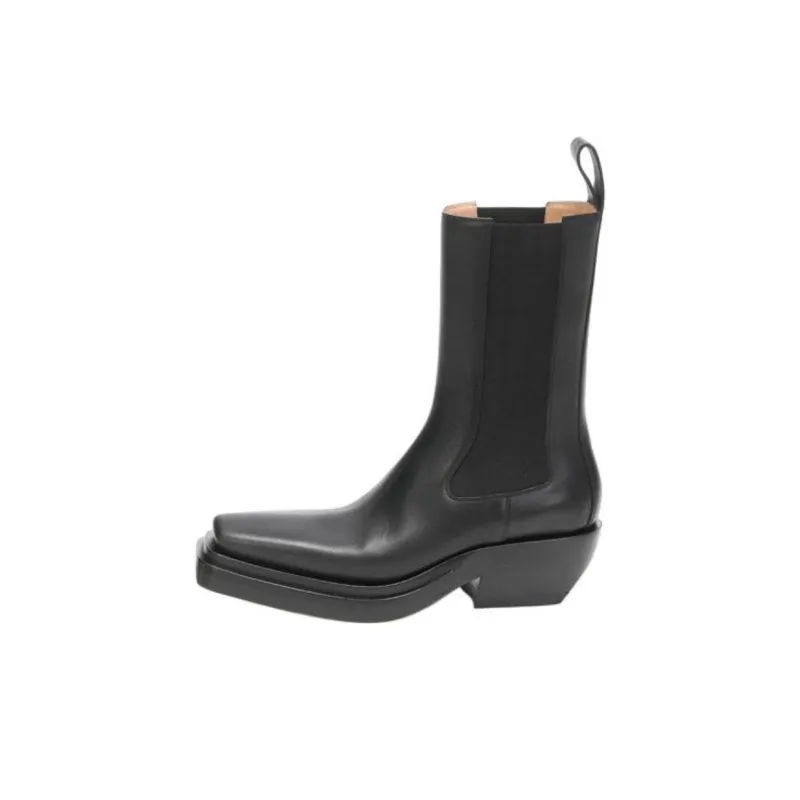 Bottega Veneta Short Chelsea Boots Women's Black-0