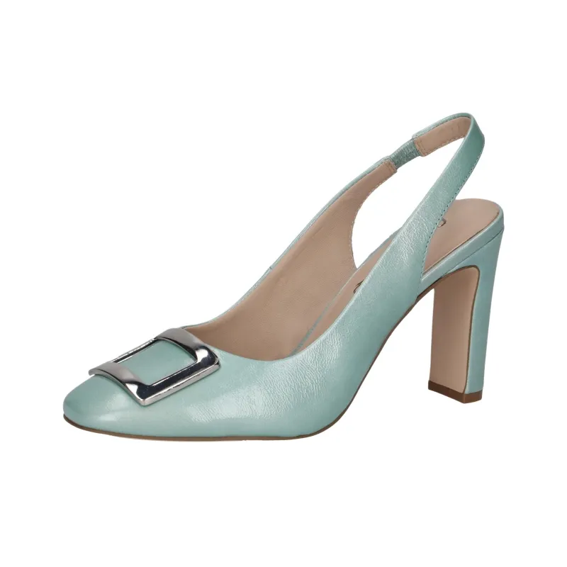CAPRICE Twiggy Chunky Heel High Heels 8.5cm Women's Green-2