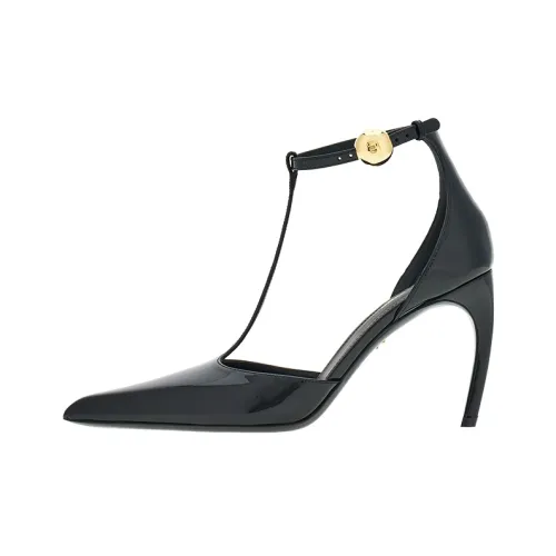 FERRAGAMO T-strap 85mm Patent Leather Pumps