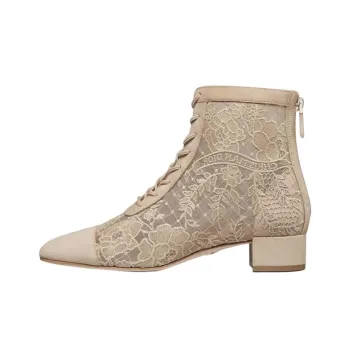 DIOR Naughtily-D Ankle Boots 3cm Women's Beige