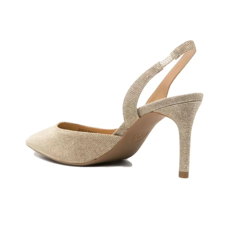 MICHAEL KORS Slim Heel High Heels 8cm Women's Gold-3