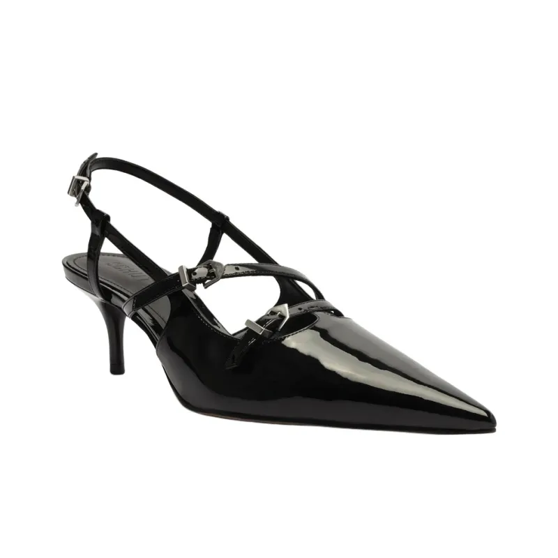 Schutz Stacy Slim Heel High Heels 6.3cm Women's Black-2
