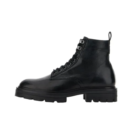 HOGAN H673 Lace Up Combat Boots