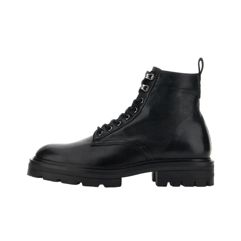 HOGAN H673 Lace Up Combat Boots-0