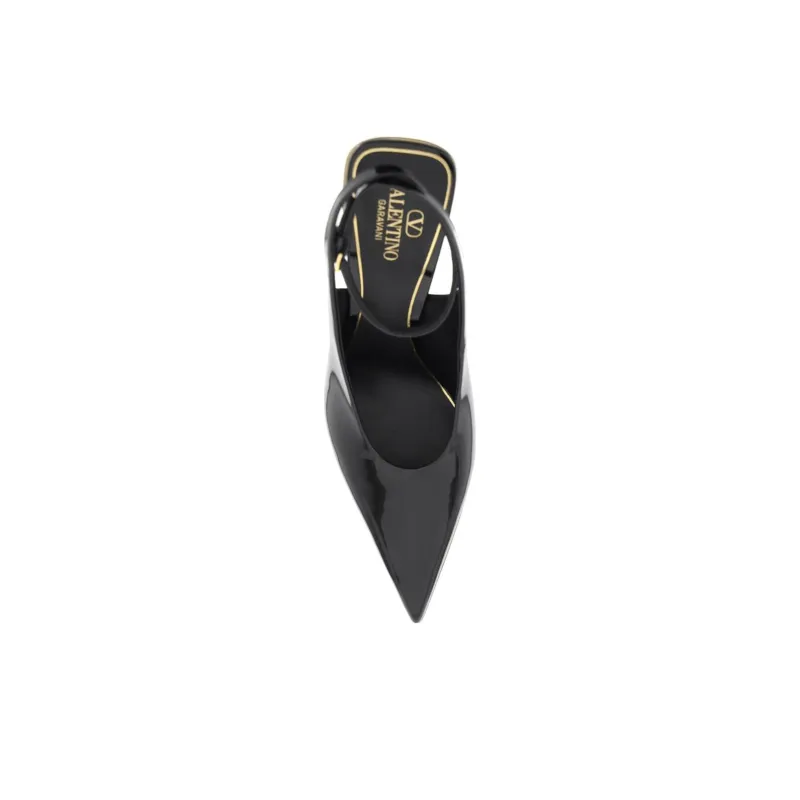 Valentino Chunky Heel High Heels Women's Black-2