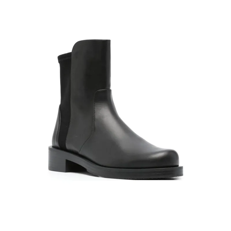 stuart weitzman 5050 Bold 30mm Leather Ankle Boots-2