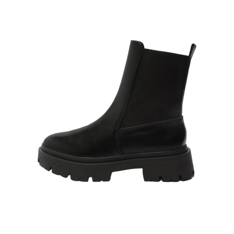 Schutz Billie Short Chelsea Boots 5cm Women's Black-0