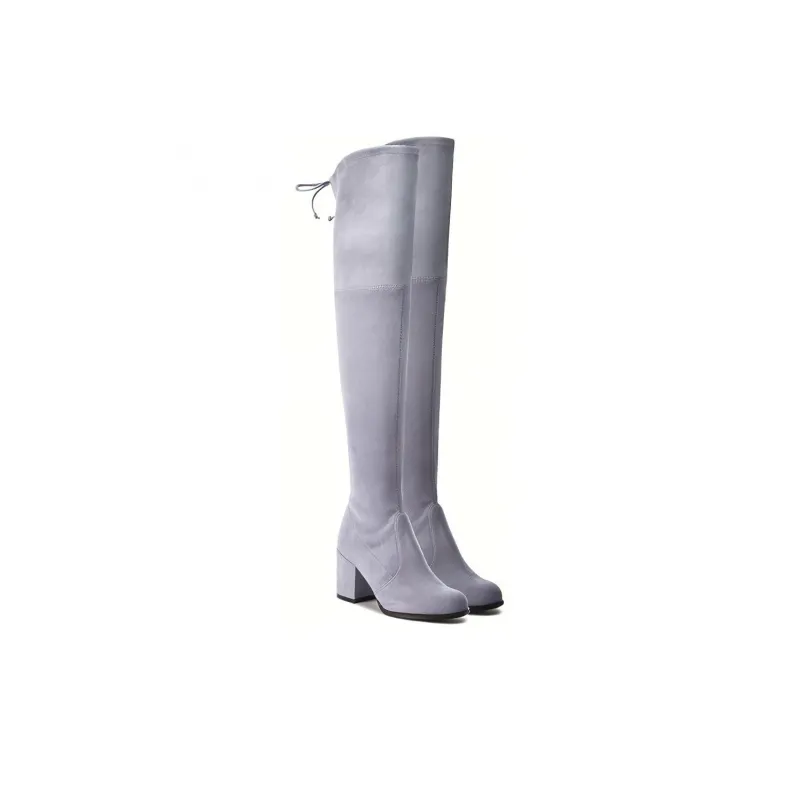 Stuart Weitzman/SW SW TIELAND Over-the-knee Boots Women's Gray-3