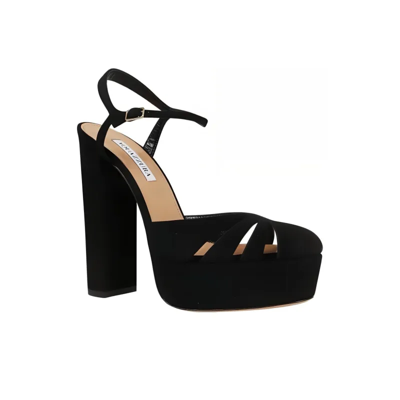 AQUAZZURA 14mm Suede Pumps-2
