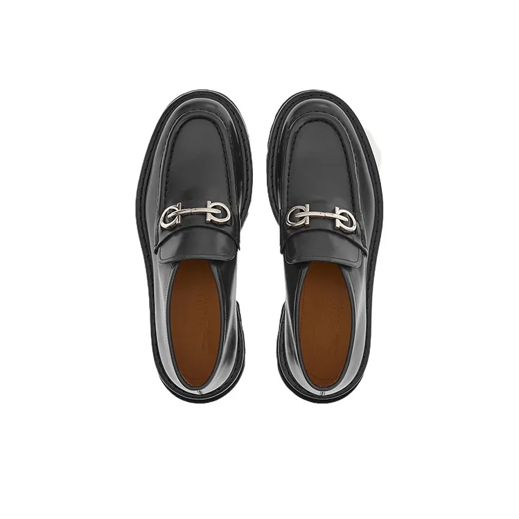 FERRAGAMO Wallabee Ankle Boots Men's Black-3