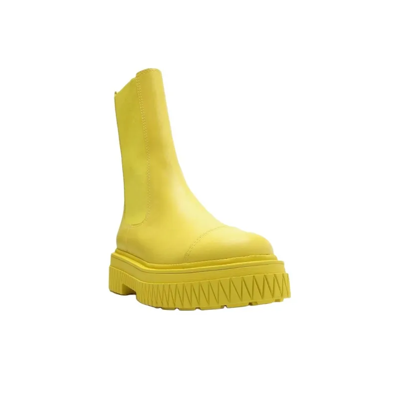 Schutz Short Chelsea Boots Women's Yellow-2