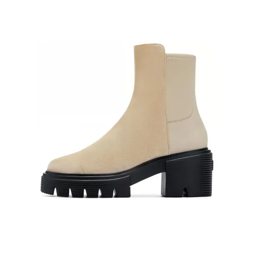 Stuart Weitzman/SW Ankle Boots 6cm Women's Macaron Brown