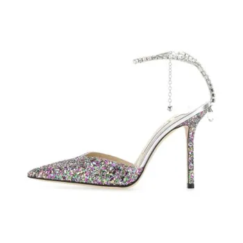 Jimmy Choo Saeda 100 Slim Heel High Heels Women's Fuchsia